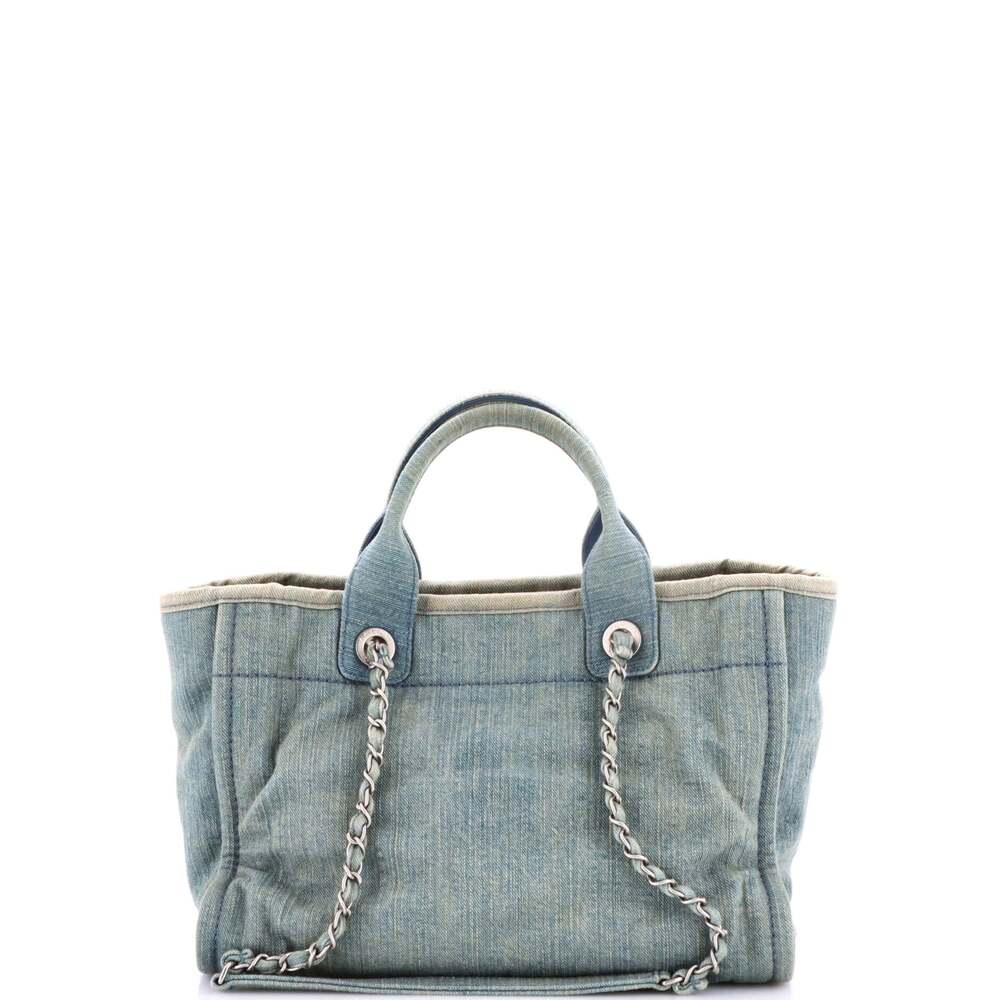 Chanel Deauville Nm Tote Denim Small #241977C40B - Picture 4 of 9